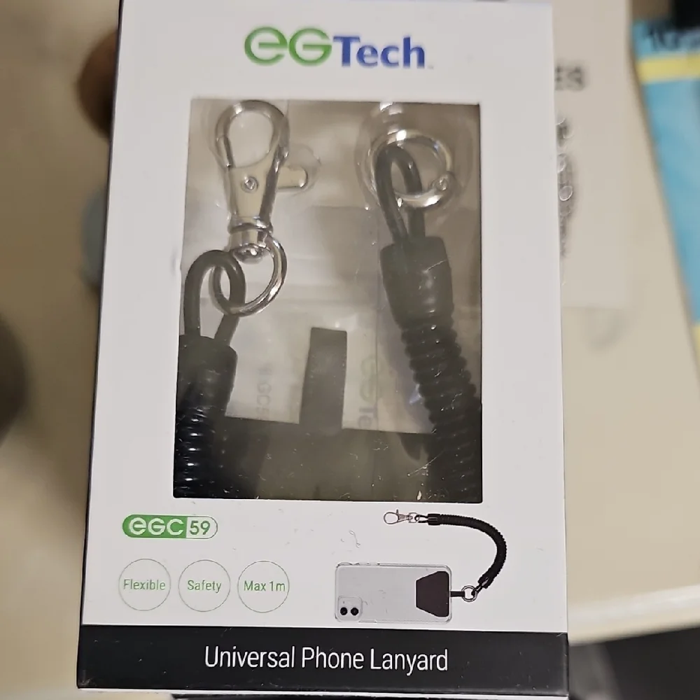 Nwt Black Universal Phone Lanyard